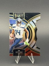 2023 Panini Select - Premier Level DK Metcalf #170 Black & Red Prizm Die-Cut