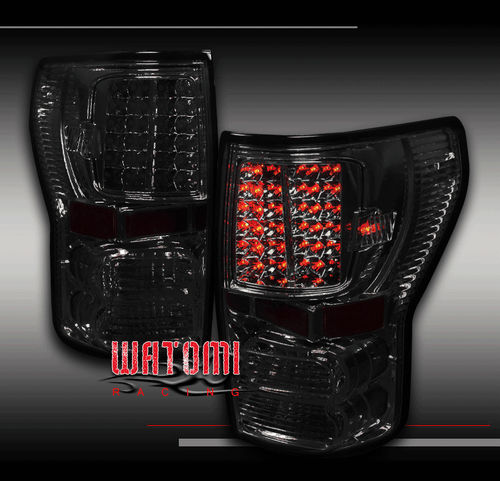 07-13 TOYOTA TUNDRA PICKUP TRUCK LED TAIL BRAKE LIGHTS SMOKE LEFT+RIGHT PAIR SET - Picture 1 of 4