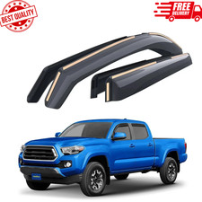 Shatterproof in-Channel Window Deflectors for Trucks Toyota Tacoma 2016-2023 Dou