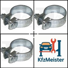3x ORIGINAL® Fa1 Rohrverbinder, Abgasanlage für VW LUPO I Opel ASTRA F CC