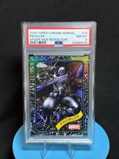 2025 TOPPS CHROME MARVEL SPIDER WEB REFRACTOR #13 PROWLER 162/399 PSA 8