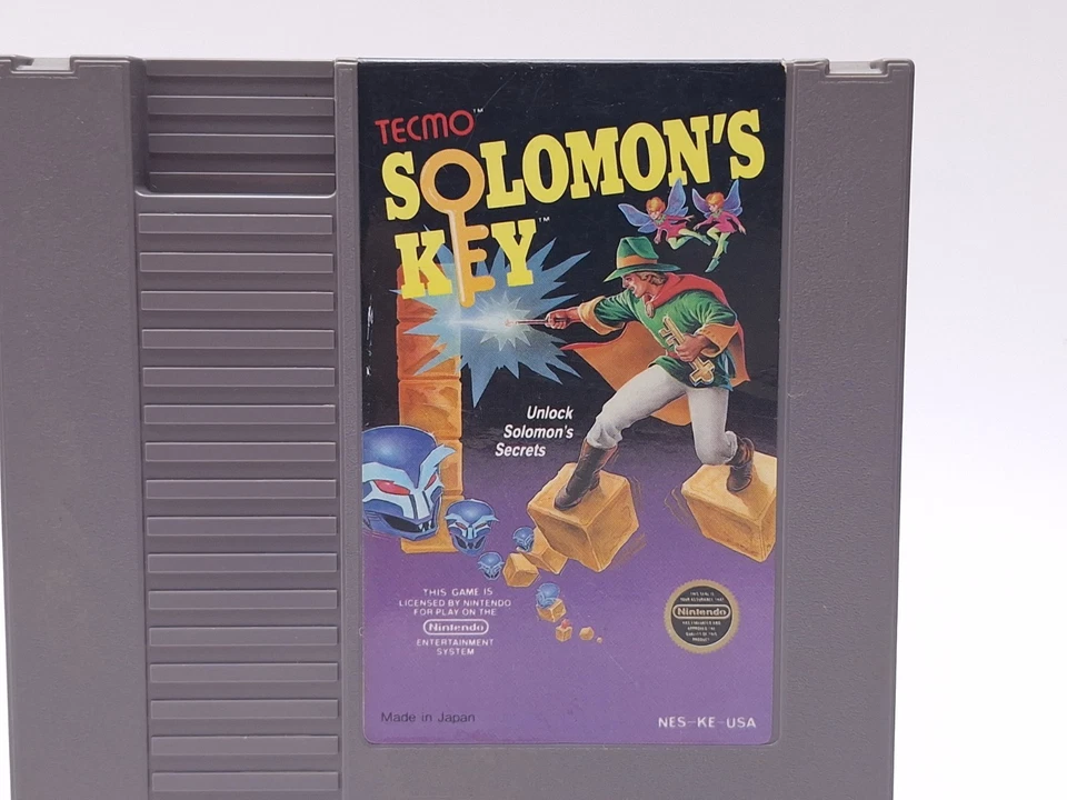 Solomon's Key Nintendo NES 5 Screw Video Game Cartridge Tested, Game Only - Image 2 of 4