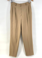 Vtg Pendleton Dress Pants Womens 6 Camel Tan 100 Virgin Wool Lined Academia