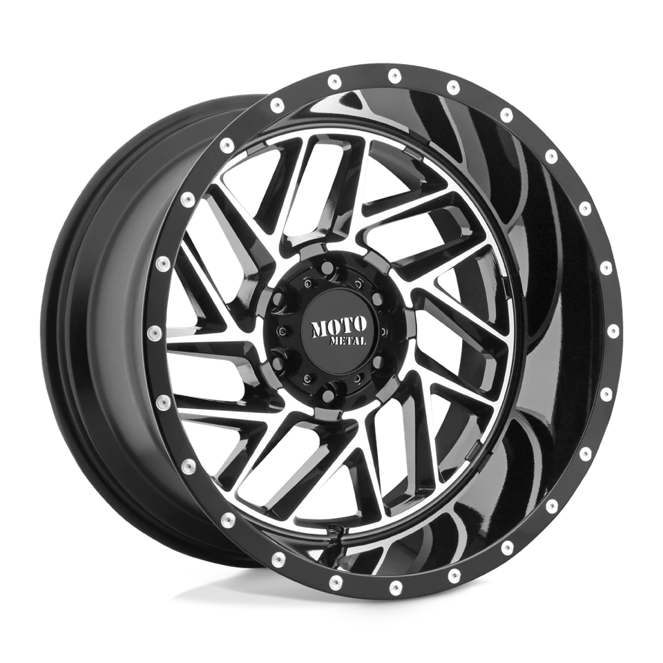 Moto Metal 16" MO985 BREAKOUT 5X4.5 -6MM NEGRO BRILLANTE MECANIZADO (4) Foto 2 de 3