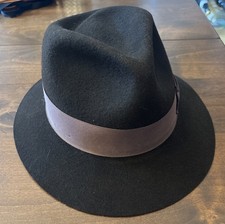 Vintage 1984 Indiana Jones Authentic Hat 100 % Wool Made in USA Size Medium
