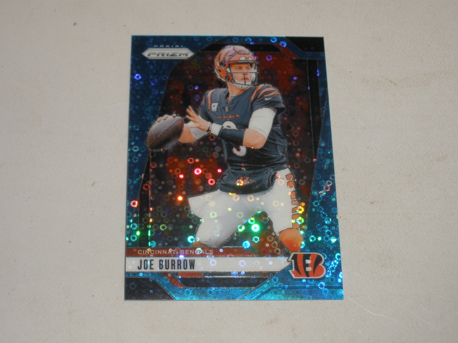 2024 Panini Prizm No Huddle Blue Prizm #55 Joe Burrow 17/99