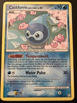 Castform Rain Form 49/146 Pokemon Diamond & Pearl Legends Awakened 2008 Common