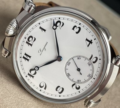 Longines 48mm Wristwatch with Vintage Pocket Watch Movement Marriage