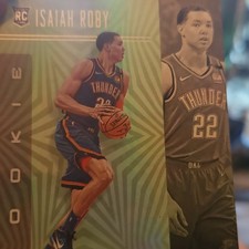 Panini Isaiah Roby Rookie No. 1 Oklahoma City Thunder NBA Basketball Card. rookie card picture