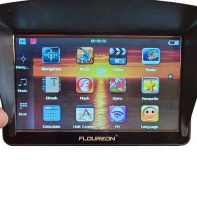 Floureon Automotive 7 ''GPS Navigation Touch Screen Car Mount Video Audio E-Book