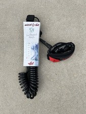 10' Wavetribe Surfboard Ankle Leash 10ft Black Swivel
