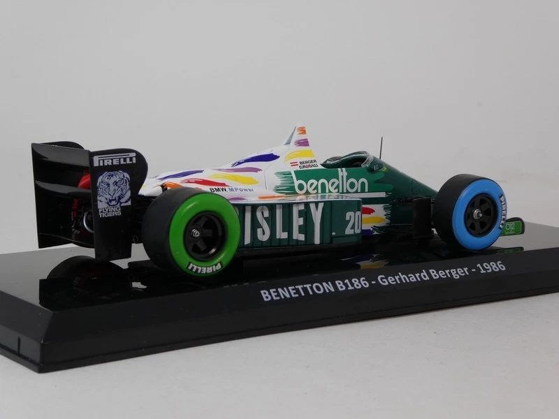 Ixo DieCast Benetton Ford B186 #20 Gerhard Berger USA GP 1990 1/24 LAF1858 - Immagine 2 di 2