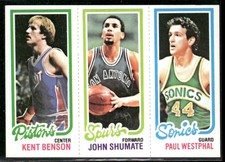 1980-81 Topps Paul Westphal, Kent Benson, John Shumate #229-212-84 ~ NM-MT ~