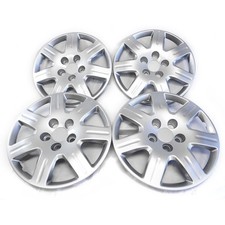 16 Bolt-on Silver Hubcaps For 2006-2011 Honda Civic Qty Four 16 Bolt-on Silver Hubcaps For 2006-2011 Honda Civic Qty Four