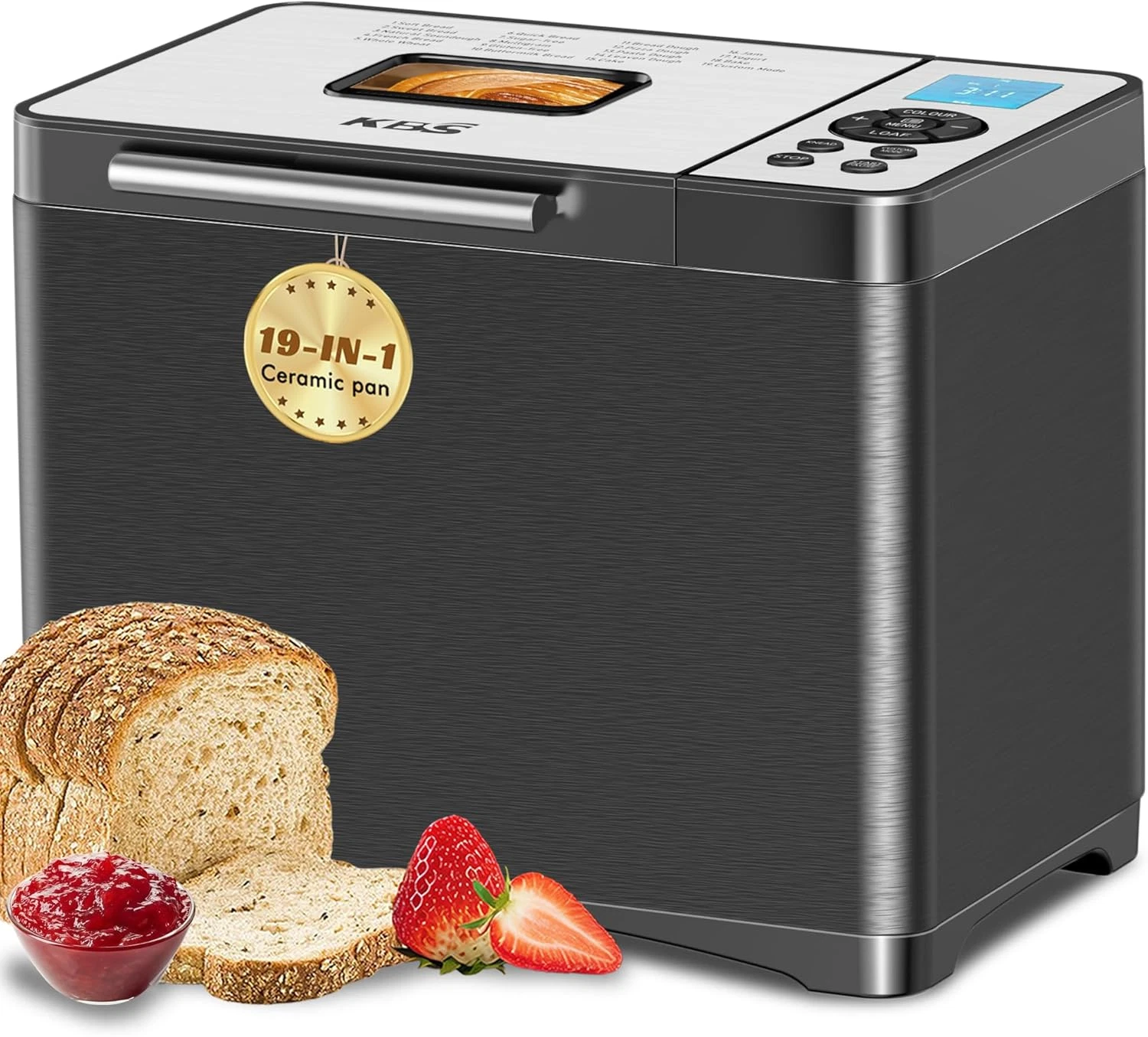 19-In-1 Programmable Bread Maker,2Lb Large Bread Machine Stainless Steel with So
Opens in a new wind