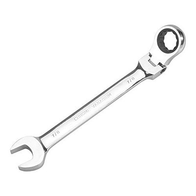 FLZOSPER 7/8   Metric Flex-Head Gear Wrench,Box End Head 72-Tooth Ratcheting ...