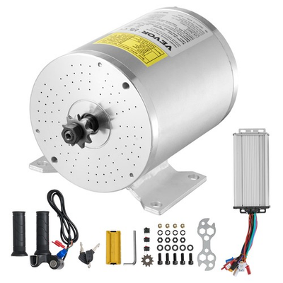 #ad VEVOR 2000W Electric Brushless DC Motor Kit 48V 4300rpm Motor with Controller $162.99