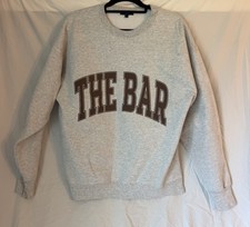 Felpa The Bar grigia con accenti marroni slouchy 