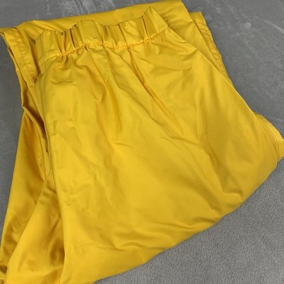 Mountain Equipment Co-Op Snow Pants Mens Medium Yellow Zipper Legs Elastic Waist