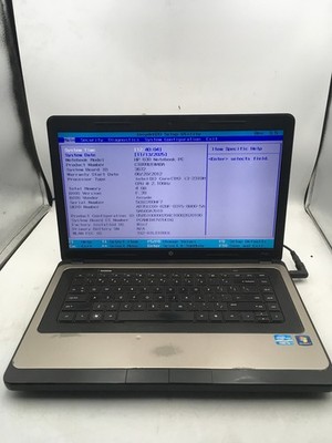 HP 630 LAPTOP - BOOTS TO BIOS - INTEL I3 2310M - 4GB RAM - 15'' - READ DESC - BB!