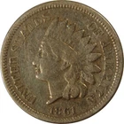 1861 Indian Head Cent VG Very Good Details Penny 1c Coin SKU:CP1185