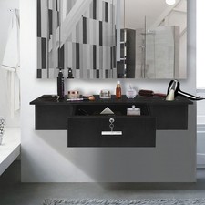 Salon Storage Cabinet Wall Mount Styling Station Barber Spa Locking Furniture US