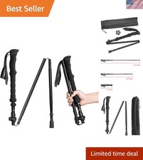 Lightweight Hiking Walking Stick - Anti-Shock Ergonomic Trekking Pole for Travel