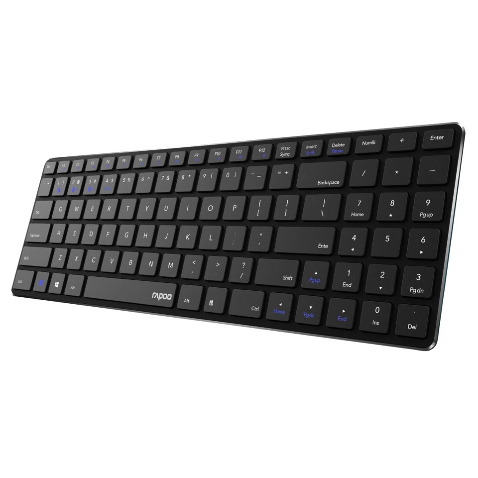 Rapoo E9100M Tastatur RF Wireless QWERTY Schwarz - (DEU Layout - QWERTZ) - Bild 3 von 4