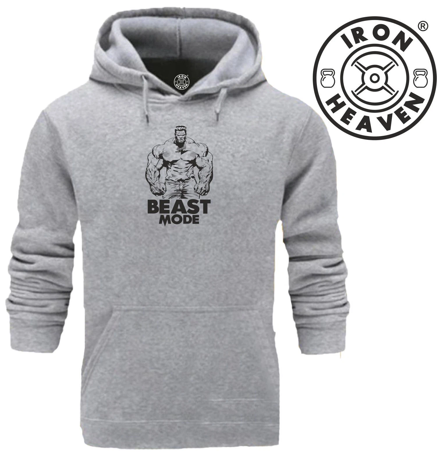 VETEMENTS Felpa con cappuccio Hulk Beast Mode Palestra Abbigliamento Bodybuilding Allenamento Boxe Top MMA