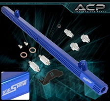 For GtR Rb26 Rb26Dett Turbo Boost Billet High Flow Fuel Rail Assembly Blu