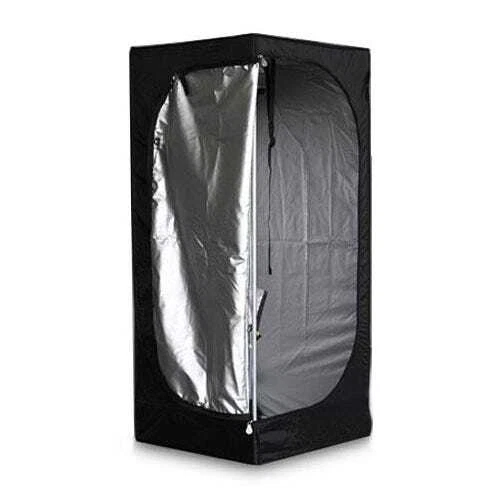 Tente De Culture Intérieure 60x60x140 Cm - Serre Maison Avec Film Réfléchissant - Pour Plantes, Légumes, Jardinage