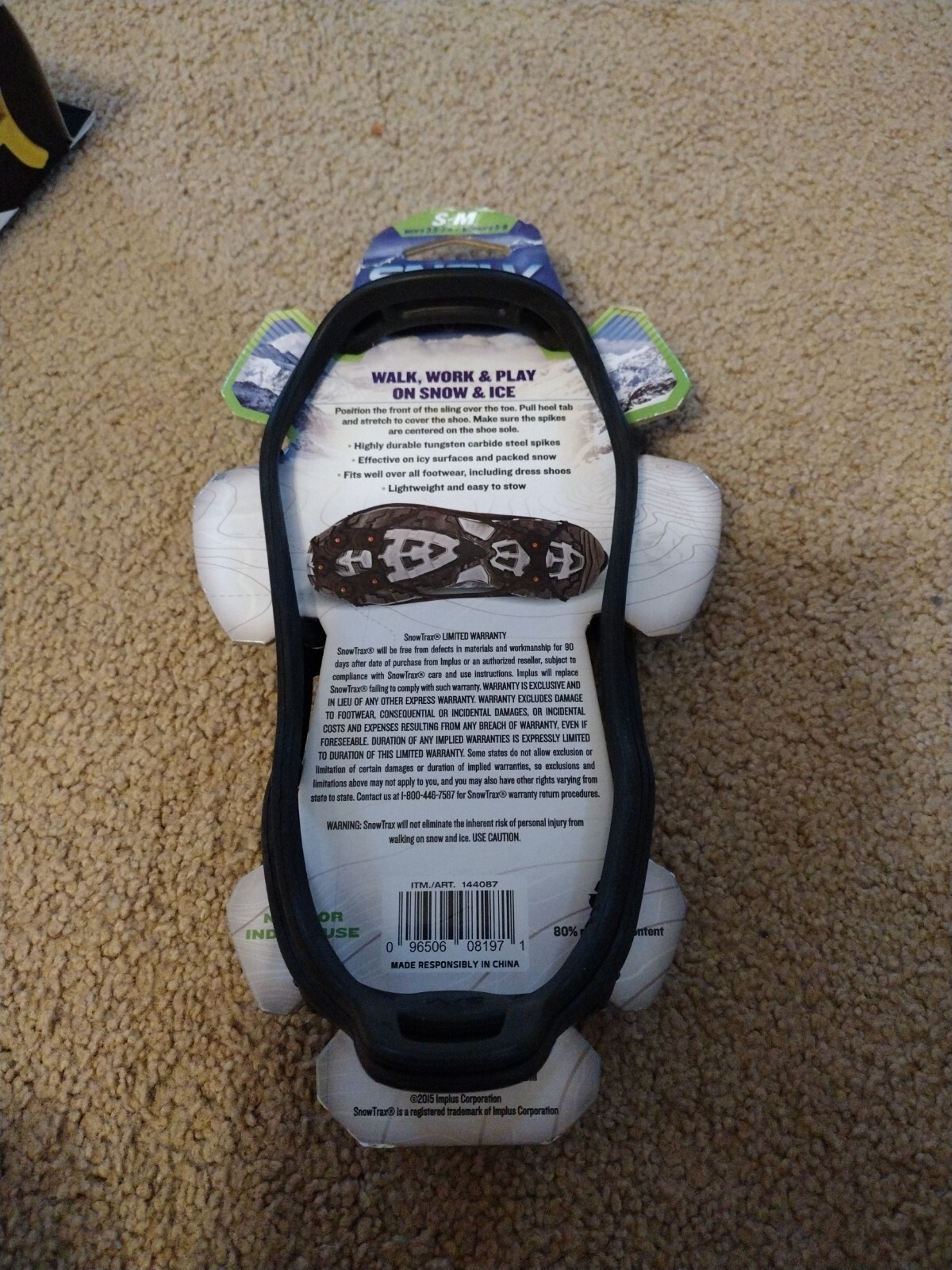 Snow Trax Snowtrax by Yaktrax Traction gear for Shoes and Boots, SM eBay