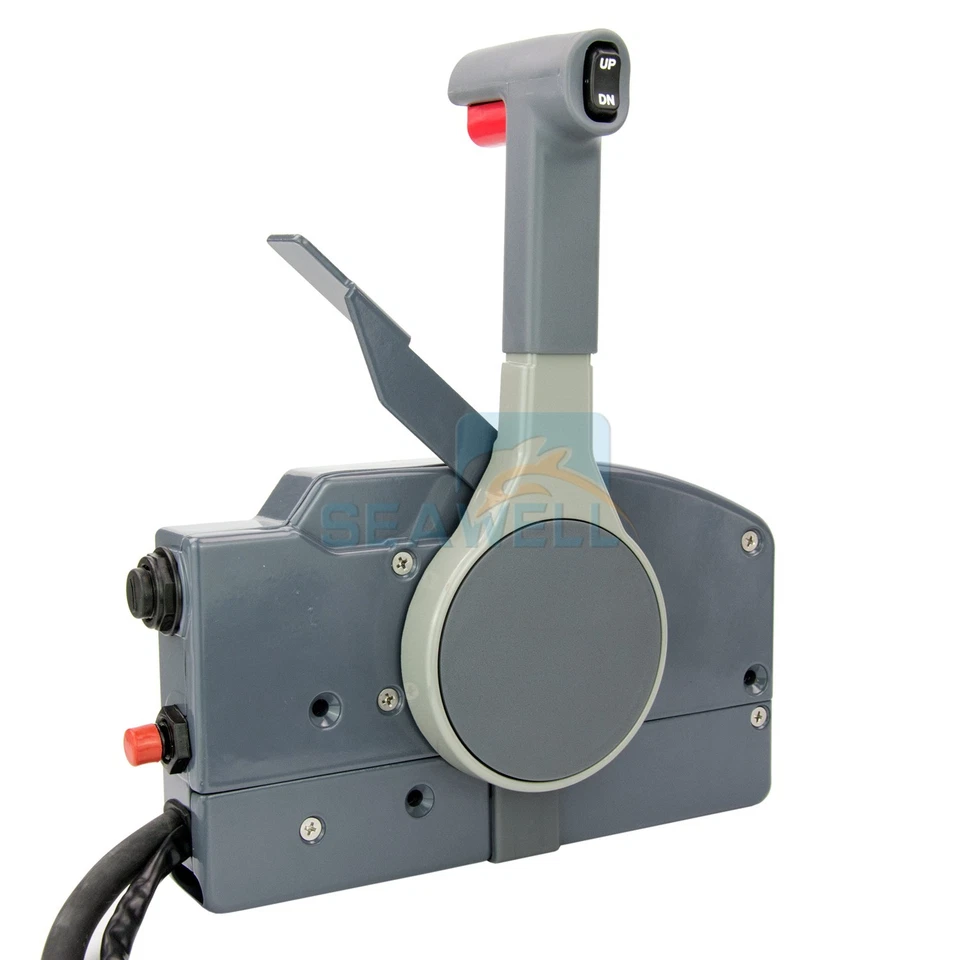 Caja de control remoto fueraborda para barco Yamaha cable de 10 pines lado izquierdo acelerador empujado Foto 2 de 4
