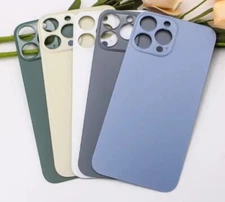 For iPhone 13/ 13 Pro Max Mini Big Hole Back Glass Cover Replacement LOGO
