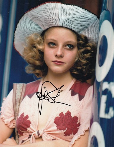 TAXI DRIVER Jodie Foster Signed 10x8 Photo AFTAL Authentication, ACOA Proof A