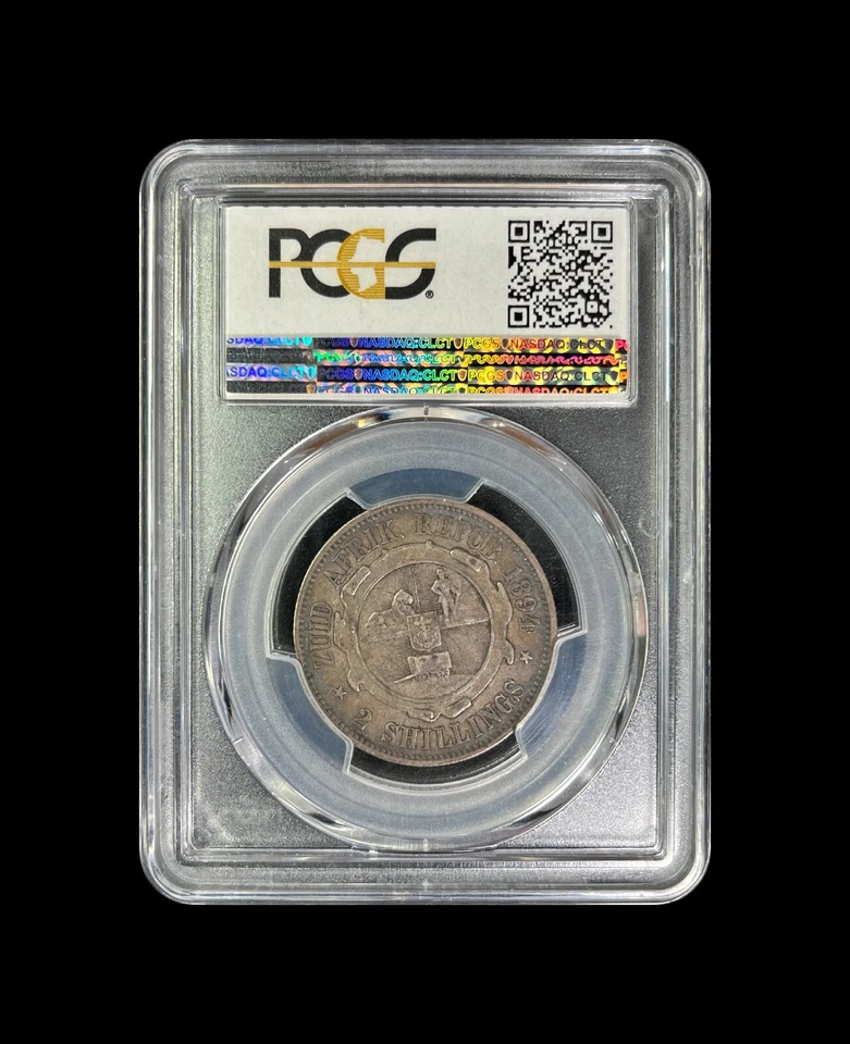 SOUTH AFRICA. 1894, 2 Shillings, Silver - PCGS VF35 - ZAR - Image 4 of 4