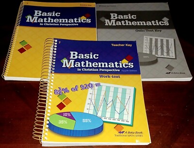 Abeka books 7th Grade Basic Math Teacher Edition Solution key Mathematics FB277