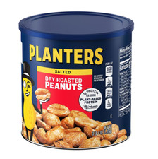 Planters Salted Dry Roasted Peanuts, 52 oz Can NO SHIP TO CA 