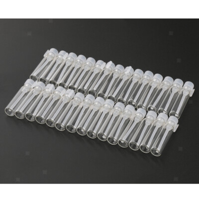 30 Stück 1ml/2ml leere Mini Klarglas Flasche Glas Probe Fläschchen Parfüm 2ml