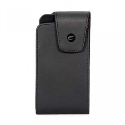 BLACK SIDE LEATHER CASE POUCH COVER BELT HOLSTER SWIVEL CLIP C93 for SMARTPHONES