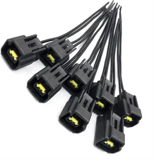 Fainwan 8Pcs Ignition Coil Connector Plug Pigtail Harness with Wires Compatible 