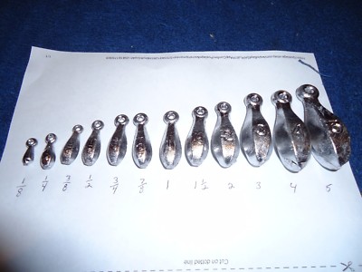OZ BANK SINKERS LEAD FISHING WEIGHTS FREE SHIPPING