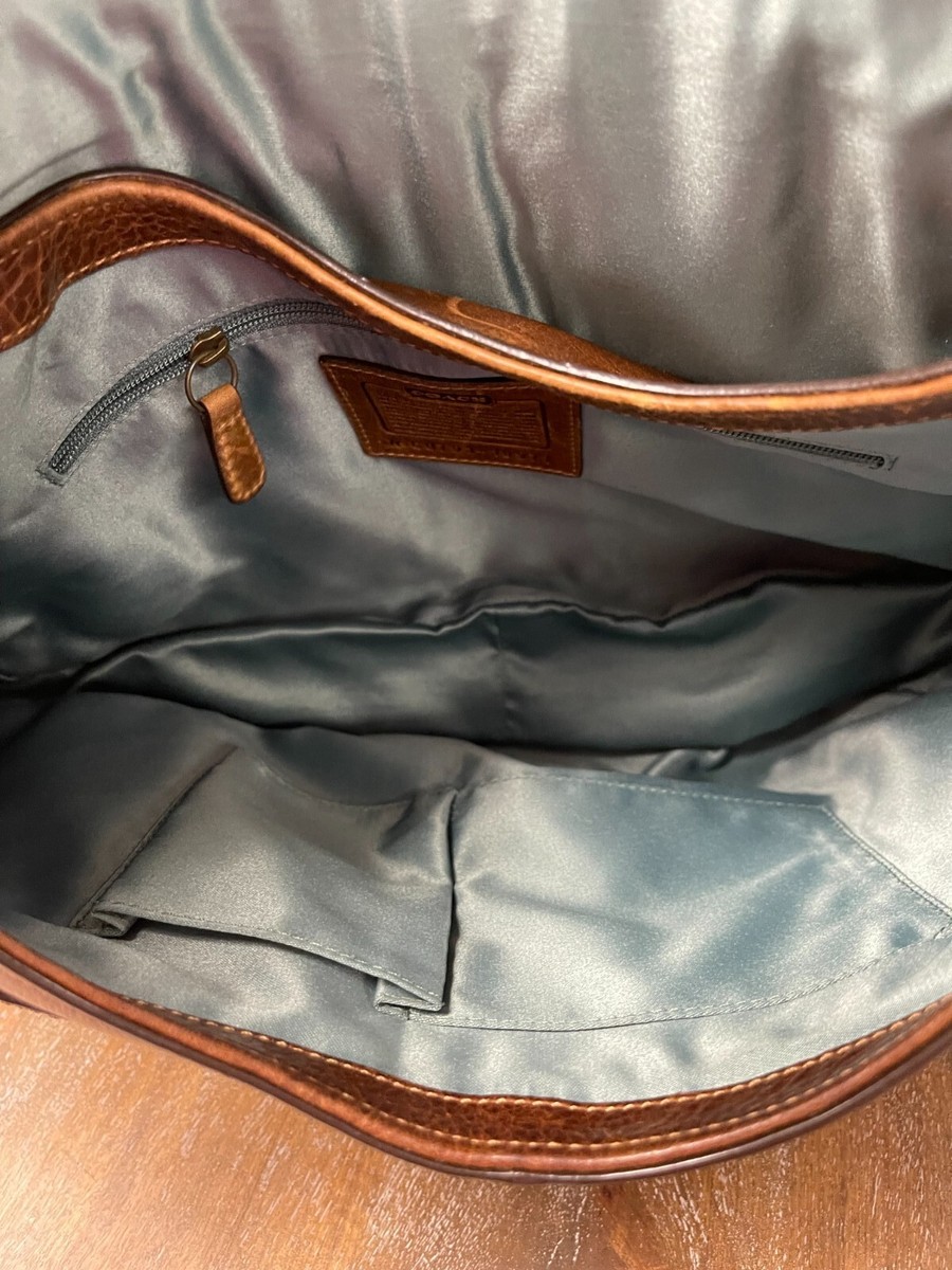 バッグ Coach Tobacco Abbey Lace Flap Hobo Rare Coach Tobacco Abbey Lace Flap Hobo Rare Leather Used