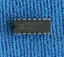 10pcs CD74HCT670E High-Speed CMOS Logic 4x4 Register File DIP16