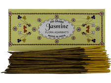 Flora Agarbatti Natural Jasmine Fragrance Hand Rolled Incense Sticks 250 Grams