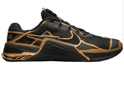 Nike Size 8 Men's Black Gym Metcon 7 Mat Fraser PE Metallic Nike Size 8 Men's Black Gym Metcon 7 Mat Fraser PE Metallic
