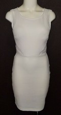 NWT Love Culture Ivory Bodycon Dress Short Mesh Panels Sleeveless Size Medium