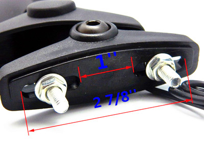 Gloss Black Motorcycle Turn Signal Integrated Racing Mirror for