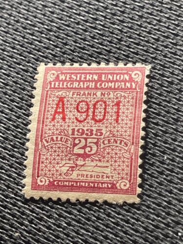 US Scott 16T88 Western Union 1935 Series Telegraph Frank Complimentary Stamp MH