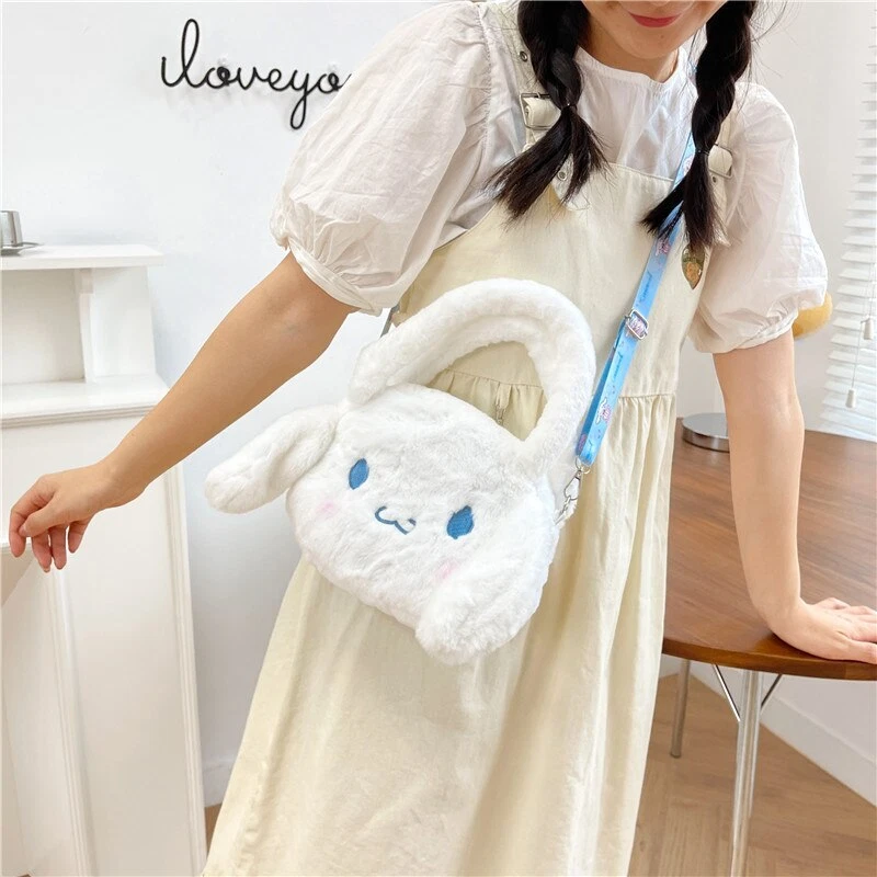 Cinnamoroll Bag Stuffed Crossbody Bag Cute Girls Shoulder Bag Cartoon Handbag